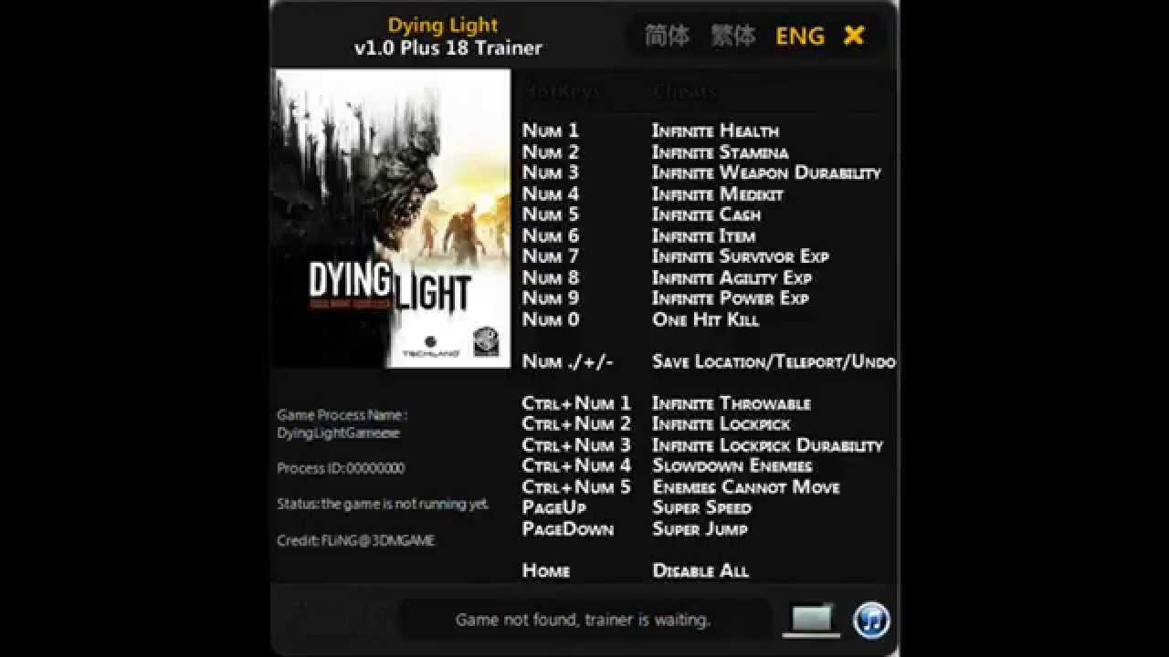 dying light 1.24 trainer